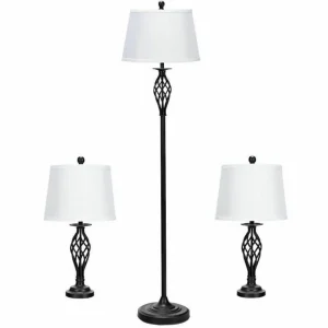 Floor Lamp and Table Lamp set