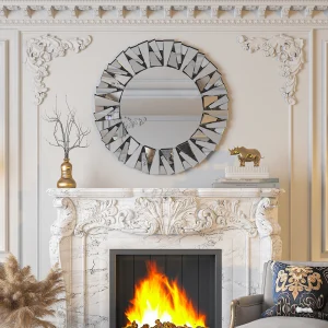 Round Sunburst Mirror