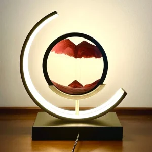 Moving sand table lamp