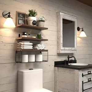 Wall Mounted Floating Shelves Set of 3